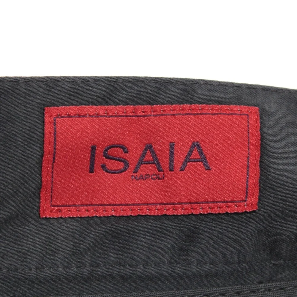 Isaia NWT 5 Pocket Jean Cut Pants Size 52 (US 36) Regular Gray Cotton & Cashmere